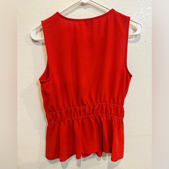Nine West Red Sleeveless Blouse - Picture 5 of 10